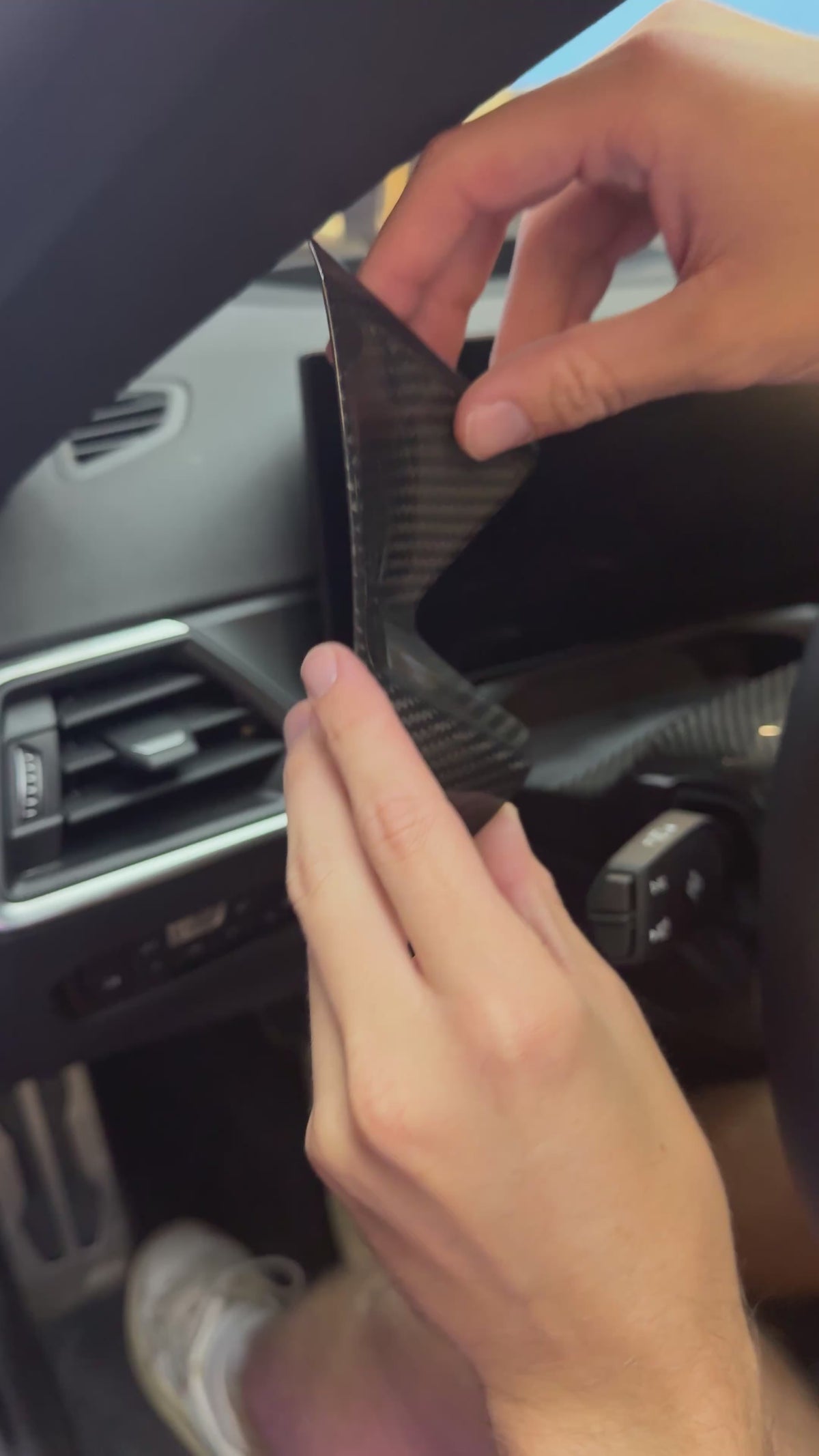 Carbon Dashboard Abdeckung passend für BMW G-Modelle Idrive 8 M2 G87 M3 G80 M4 G82