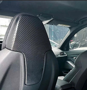 Carbon Sitzrücken-Abdeckung passend für BMW M3 G80 M4 G82 G42 G20 G22 G26