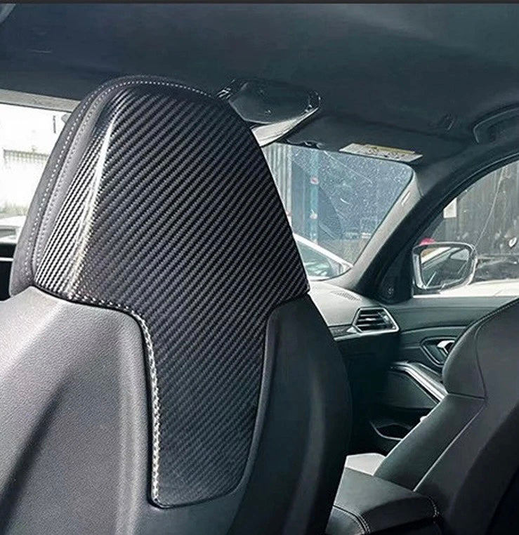 Carbon Sitzrücken-Abdeckung passend für BMW M3 G80 M4 G82 G42 G20 G22 G26
