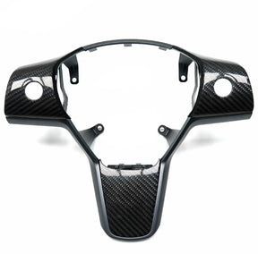 Carbon Fiber Steering Wheel Cover passend für Tesla Model Y 3