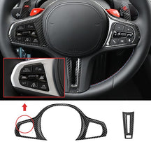 Carbon Fiber Steering Wheel Cover suitable for BMW G Series