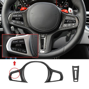 Carbon Fiber Steering Wheel Cover suitable for BMW G Series