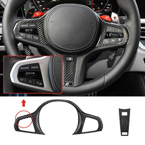 Carbon Fiber Steering Wheel Cover suitable for BMW G Series