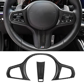 Carbon Fiber Steering Wheel Cover suitable for BMW G Series
