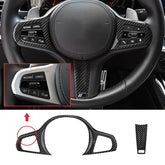 Carbon Fiber Steering Wheel Cover suitable for BMW G Series