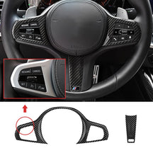 Carbon Fiber Steering Wheel Cover suitable for BMW G Series