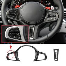 Carbon Fiber Steering Wheel Cover suitable for BMW G Series