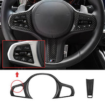 Carbon Fiber Steering Wheel Cover suitable for BMW G Series